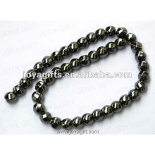 12x12MM Loose Magnetic Hematite 6Faced Twist Beads 16"